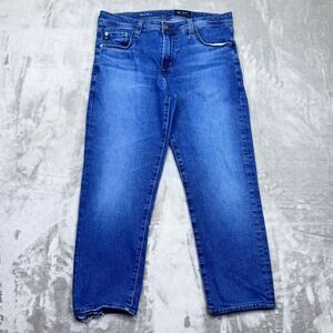 AG Jeans Tellis Modern Slim Fit Denim Blue Jeans Mens Sz 33 Fits 32" Boho Grunge